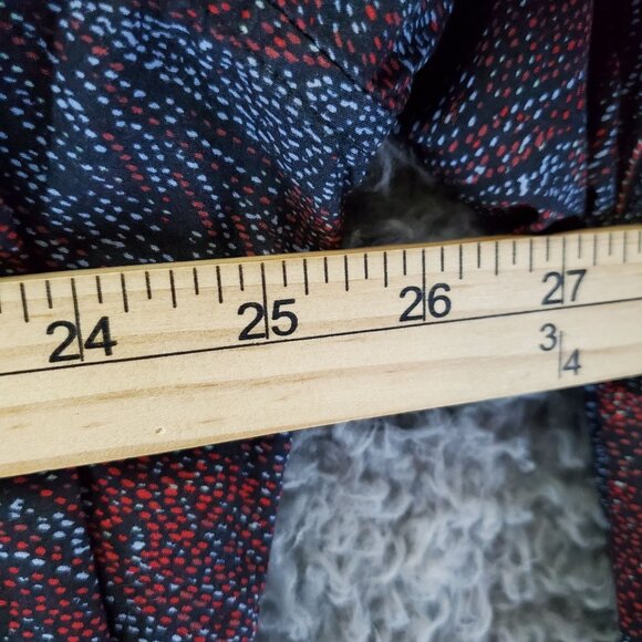 Perry Ellis Shirt Mens 2XLT Red & Black Print Long Sleeve Button-Up Stretch - Picture 7 of 9